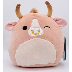 NWT Squishmallow 8" Howland the Bull Squishdate 07.13.2023 Pink